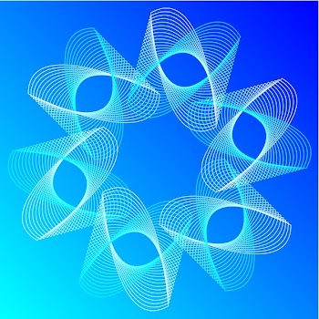 blue waves abstract background