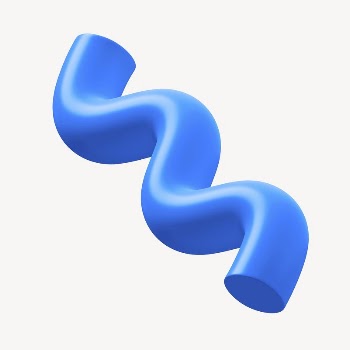 Blue wavy shape, 3D geometric | Free Photo - rawpixel