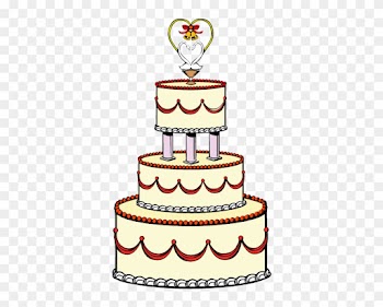 Blue Wedding Cake Clip Art - Wedding Cake Clipart