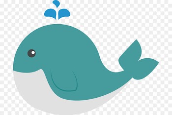 Blue whale Icon - Cute Whale PNG HD 