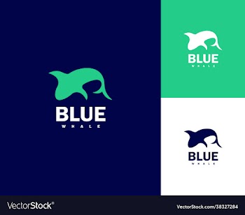 blue whale logo design logo logo design