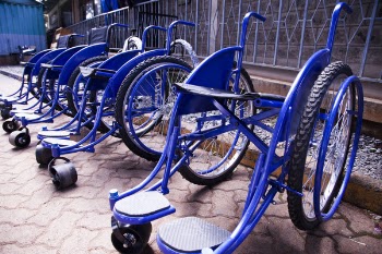 Blue Wheel Chairs