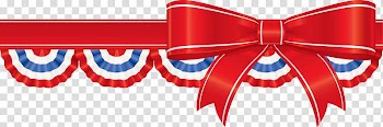 Blue,white, and red ribbon , United States , America Ribbon Decor transparent background PNG clipart