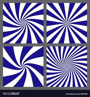 Blue white spiral and ray burst background set vector image