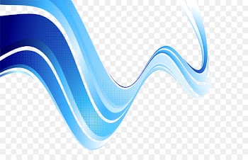Blue Wind wave - Blue wave decorative material 