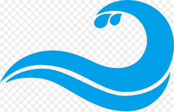 Blue Wind wave Drawing - Blue waves 