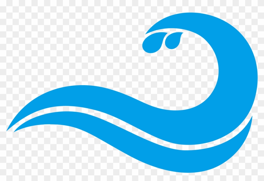 Blue Wind Wave Drawing - Wave Png