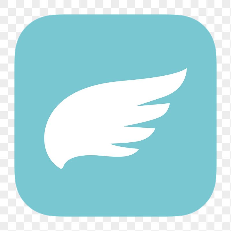 Blue wing png icon sticker, | Free Icons - rawpixel