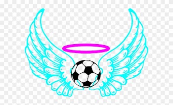 Blue Winged Soccer Ball Clip Art - Draw A Soccer Ball With Flames