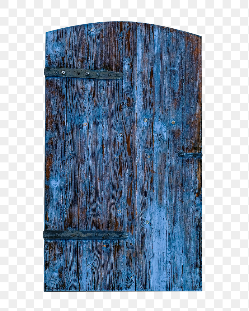Blue wooden door png sticker, | Free PNG - rawpixel