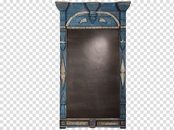 , blue wooden framed decor transparent background PNG clipart