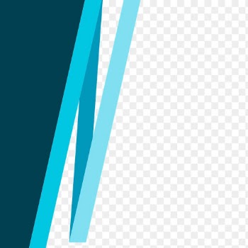 Blue zigzag border transparent background png corporate