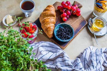 Blueberries And Grapes