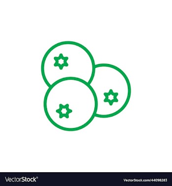 blueberry abstract line art icon