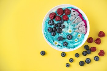 Blueberry, Raspberry, Dragon Fruit