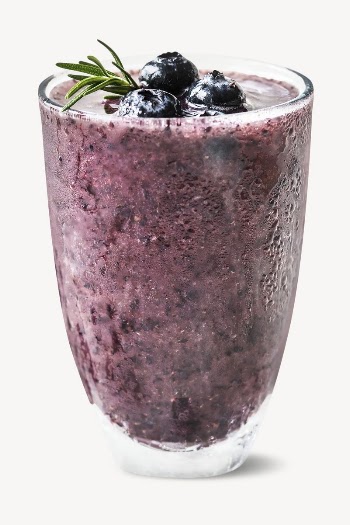 Blueberry smoothie sticker, healthy drinks | Free PSD - rawpixel