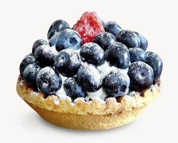 Blueberry tart, dessert isolated image | Free Photo - rawpixel