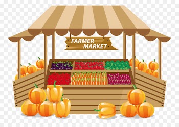 Bluefield New Glasgow Farmers Market - Sale of various types of vegetables on the farm shop 
