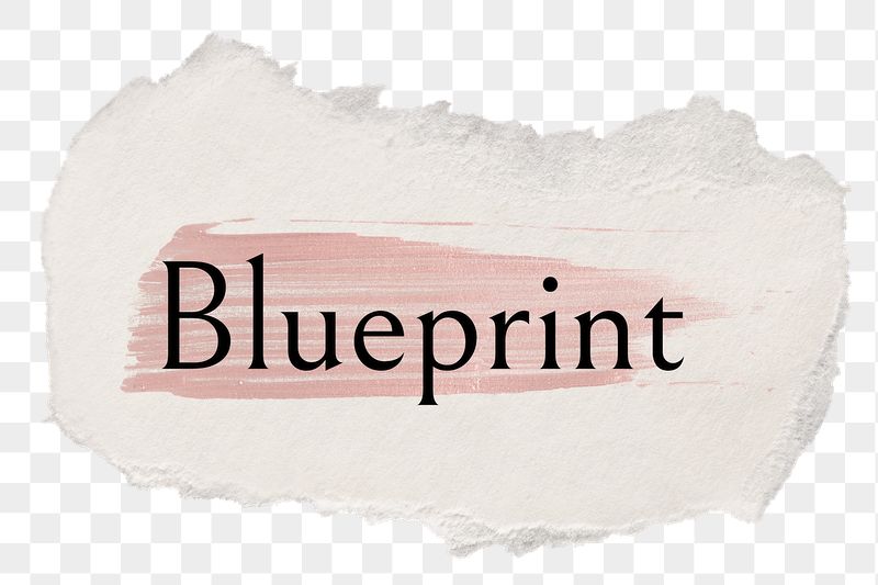 Blueprint png ripped paper word | Free PNG - rawpixel