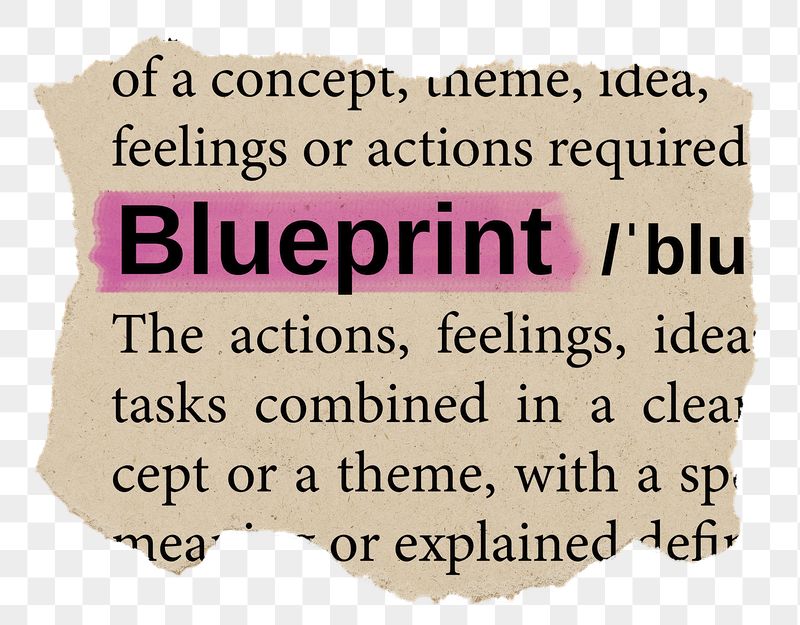 Blueprint png word sticker, torn | Free PNG - rawpixel