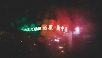 Blur China Town Signage