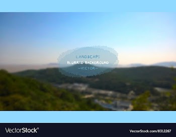 Blurred background landscape vector image