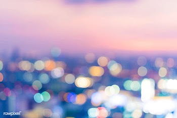 Blurred bokeh lights night time wallpaper | Free stock vector - 412411
