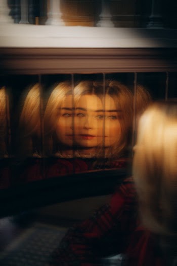 Blurred Woman Face Reflection