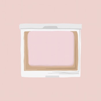 Blush palette sticker, makeup product | Free Vector - rawpixel