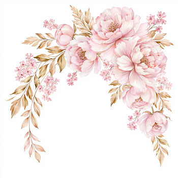 Blush Pink Peony Floral Arrangement
