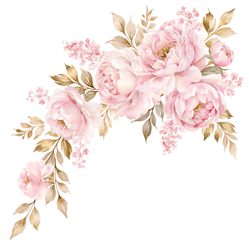 Blush Pink Peony Floral Arrangement