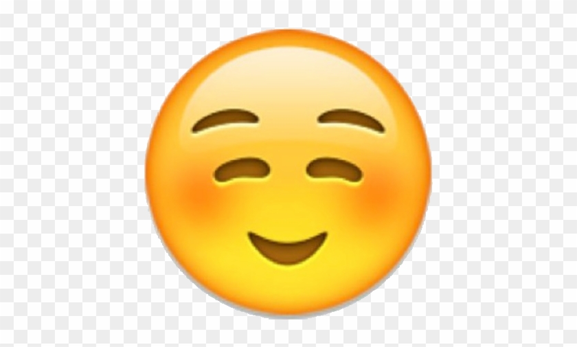 Blushing Emoji Transparent Png - White Smiling Face Emoji