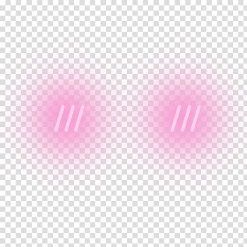 Blushing Kavaii Freckle Heart Cuteness, pink line transparent background PNG clipart