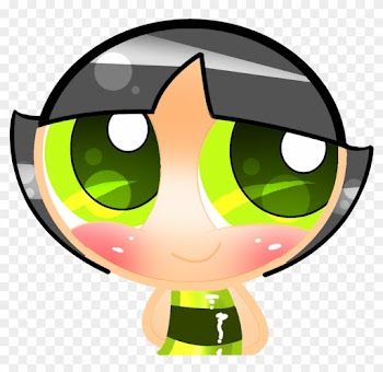Blushing Little Girl Cartoon Boredom 2- Buttercup Blushingblushing - Blushing Power Puff Girl