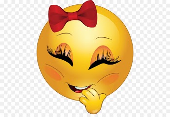 Blushing Smiley Emoticon Emoji Clip art - Girly Smiley Cliparts 