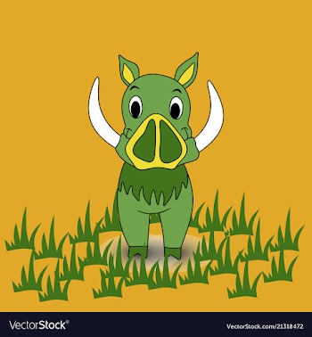 Boar on a background boar vector image