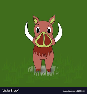 Boar on a background boar vector image