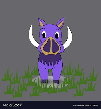 Boar on a background boar vector image