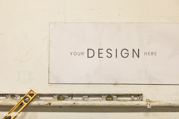 Board at a carpenter | Free stock psd mockup - 1199225