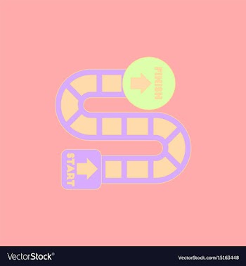 Board game map table game for kids vector image