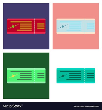 Boarding pass icon image design vector image
