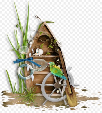 Boat Clip art - Fishing parrot 