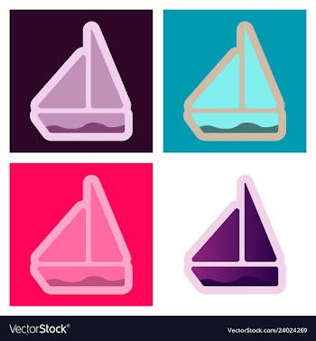 Boat icon boat icon in trendy flat style vector image