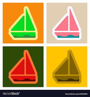 Boat icon boat icon in trendy flat style vector image