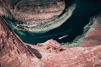 Boat In Grand Canyon Colorado River