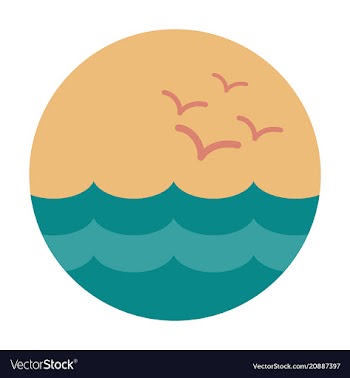 Boat round porthole seascape metal ship porthole vector image
