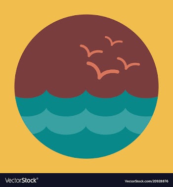 Boat round porthole seascape metal ship porthole vector image