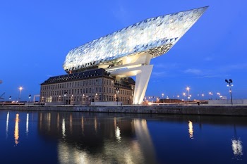 Boat-shaped Above Concrete Building