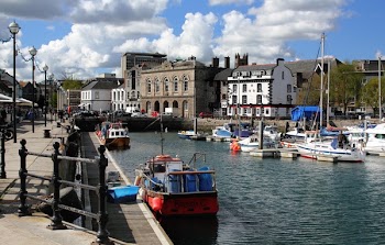 Boats Dock on Pier in the City