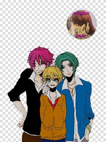 Bob esponja anime Render, three male anime character transparent background PNG clipart